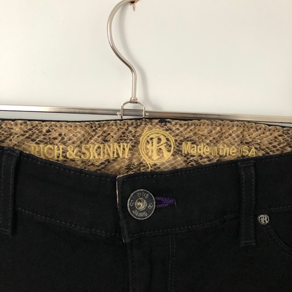 Rich and Skinny Black Stretchy Skinny Jeans 26" - Picture 5 of 11